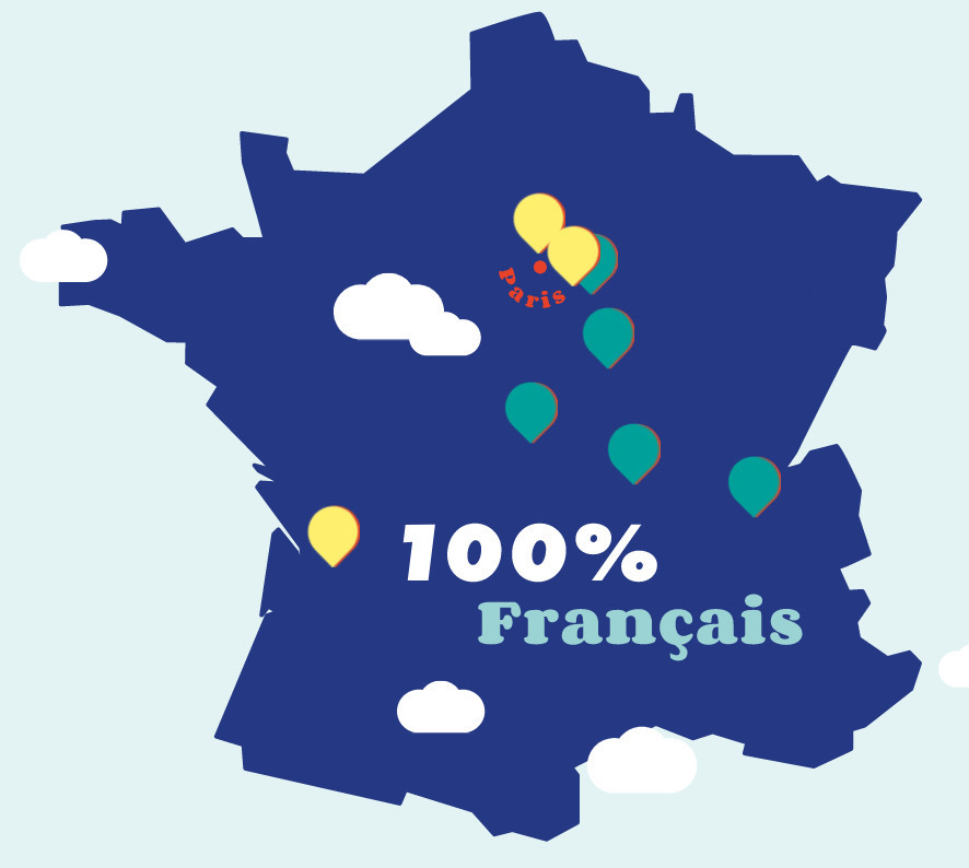 Carte de France des sites de productions Gobi