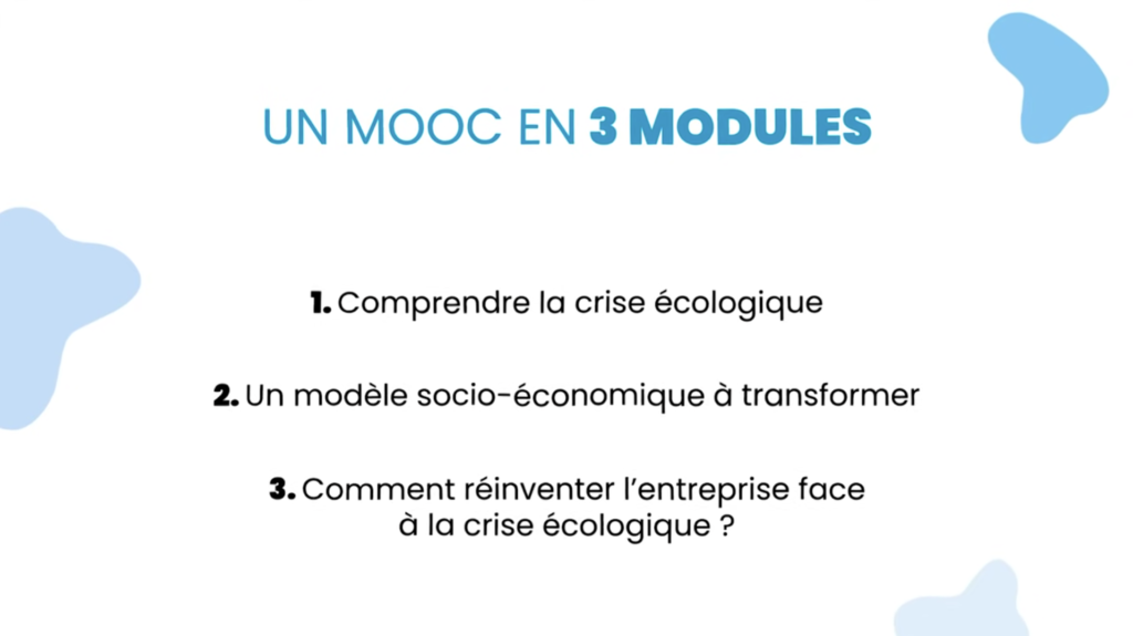 Un MOOC en 3 modules